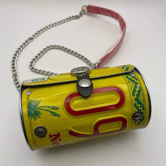Vintage Handbags - Vintage bag Crossbody RARE purse Earth License Plate New Mexico Boho Unique 1995